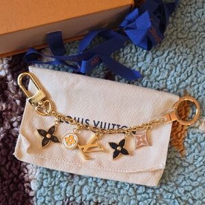 Louis Vuitton Monogram Gold and Black Bag Charm